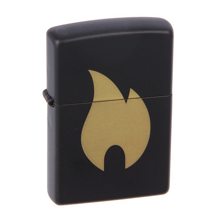 

Бензиновая зажигалка Zippo 218 Flame Chromed Black Matte, 218 Flame Chromed