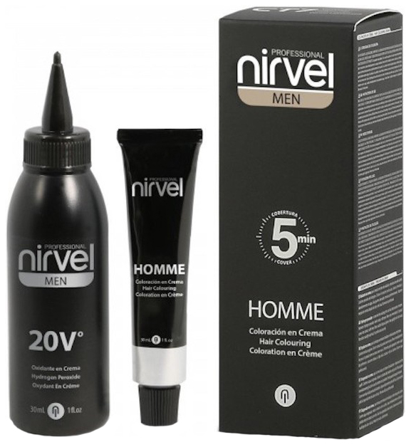 Краска для волос Nirvel Professional мужской тёмно-каштановый 30мл*2 тату краска eternal port wine 1oz 30мл