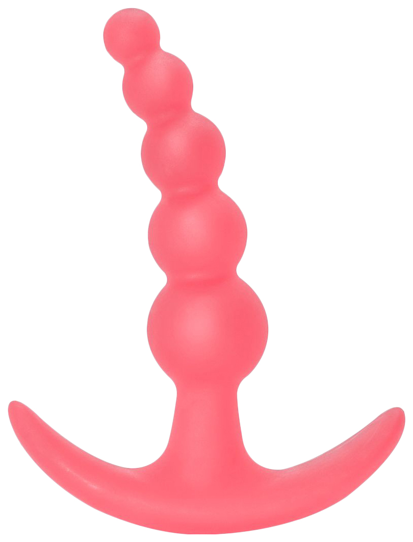 фото Розовая анальная пробка bubbles anal plug 11,5 см lola toys