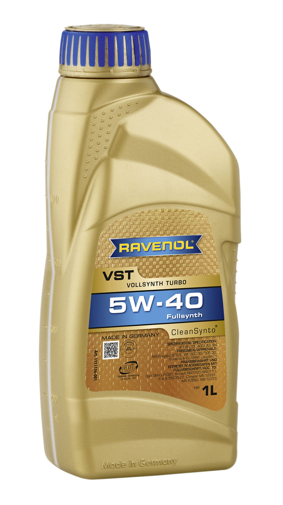 фото Моторное масло ravenol vst sae 5w-40 1л