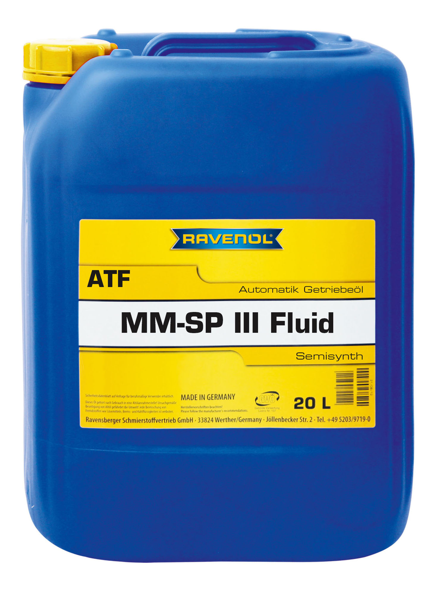 

Трансмиссионное масло RAVENOL 121210302001999 ATF MM SP-III Fluid, трансмиссионное масло ATF MM SP-III Fluid (20л) (4014835733121)