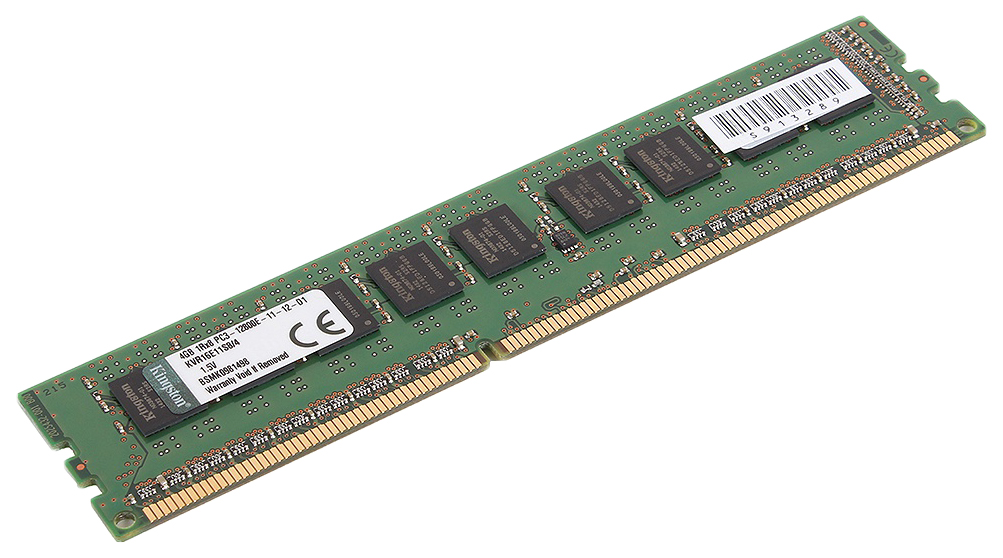 фото Оперативная память kingston value ram kvr16e11s8/4