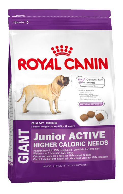 

Сухой корм для щенков ROYAL CANIN Junior Active Giant, птица, 15кг, Junior Active Giant