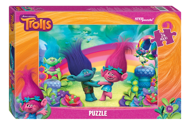 

Пазл Step Puzzle тролли 24 деталей, Trolls