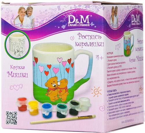 фото Набор для росписи кружки docha&mama мишутки (43696) d&m