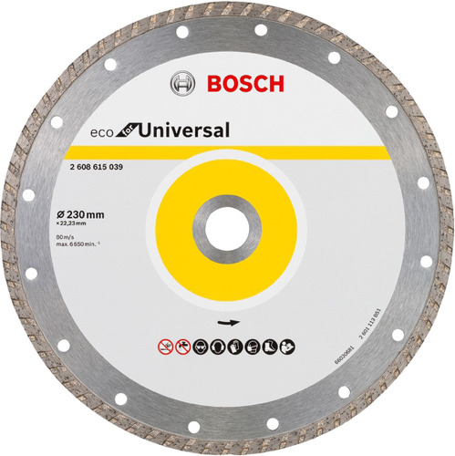 Диск отрезной алмазный Bosch ECO Universal Turbo 230 мм 2608615039