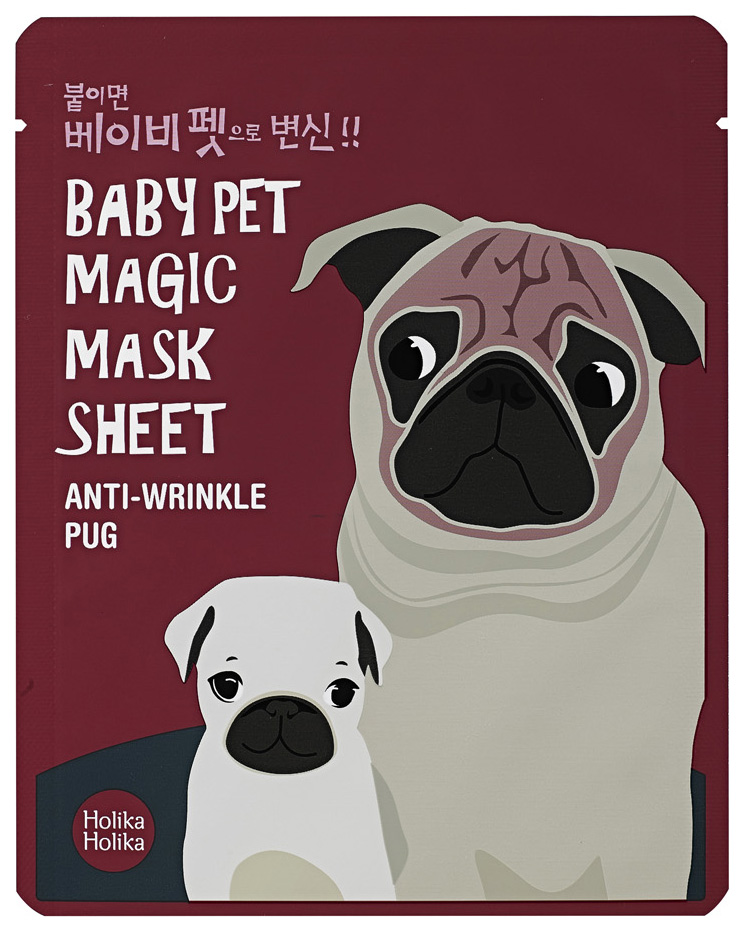 

Маска для лица Holika Holika Baby Pet Magic Mask Sheet Anty-wrinkle Pug 22 мл, baby Pet Magic Mask Sheet Anty-wrinkle Pug