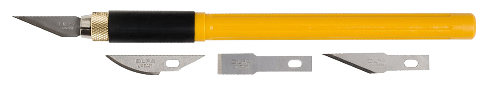 фото Набор olfa нож перовой с профильными лезвиями, 6мм, 4шт