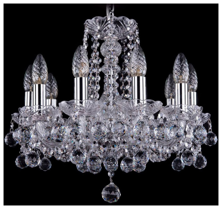 фото Люстра подвесная bohemia ivele crystal 1402/10/141/ni/balls