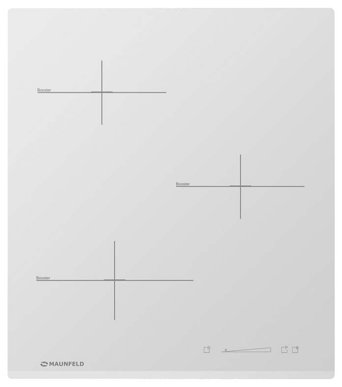 фото Встраиваемая варочная панель индукционная maunfeld mvi45.3hz.3bt-wh white