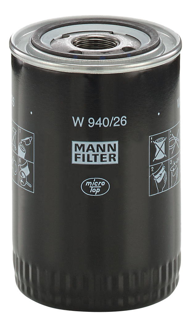 

Фильтр масляный двигателя MANN-FILTER W940/26, фильтр масляный двигателя W940/26