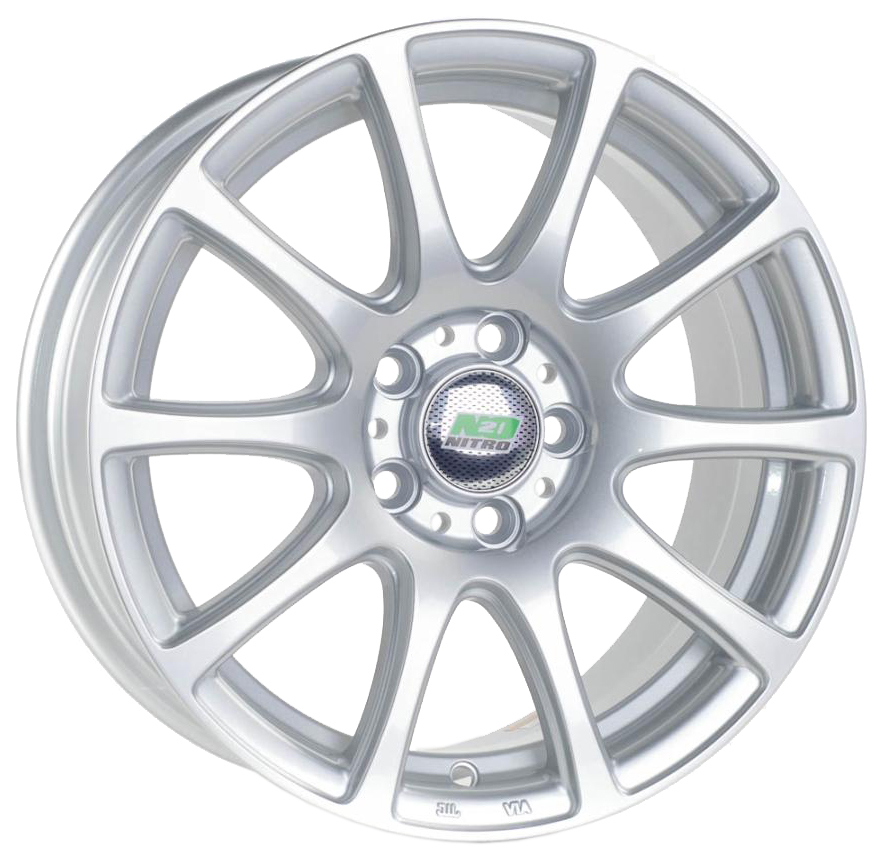 

Колесный диск Nitro Y4406 R15 6J PCD5x100 ET40 D57.1 (41029053), Серебристый