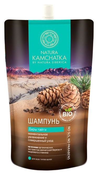 

Шампунь Natura Siberica Kamchatka Дары тайги 500 мл, Дары Тайги Моментальное увлажнение и совершенный уход