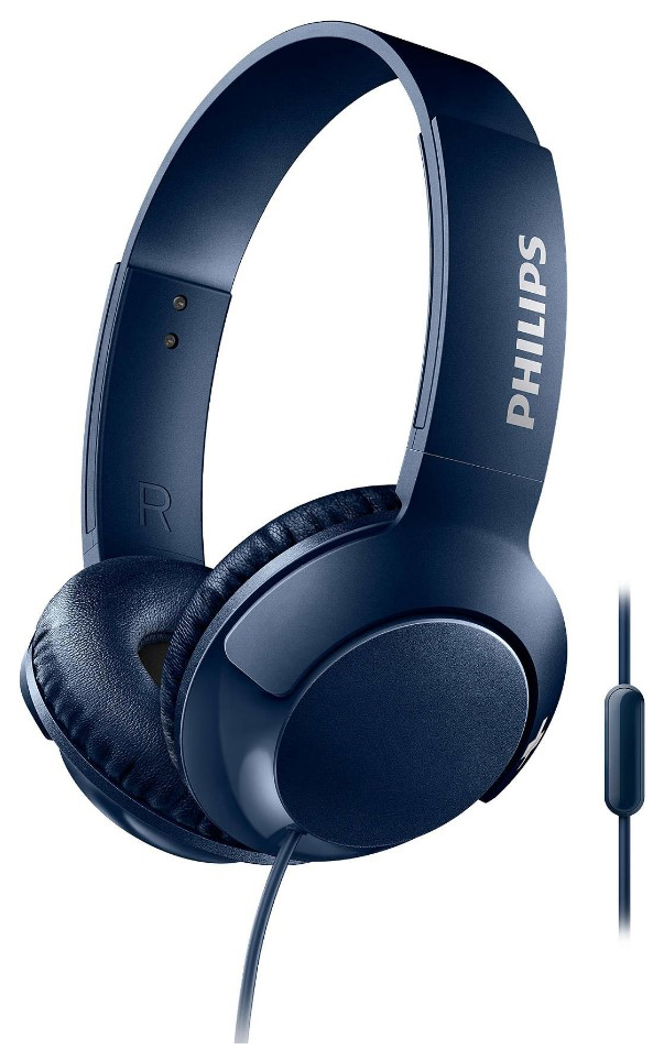 фото Гарнитура philips bass+ shl3075 blue (shl3075bl/00)