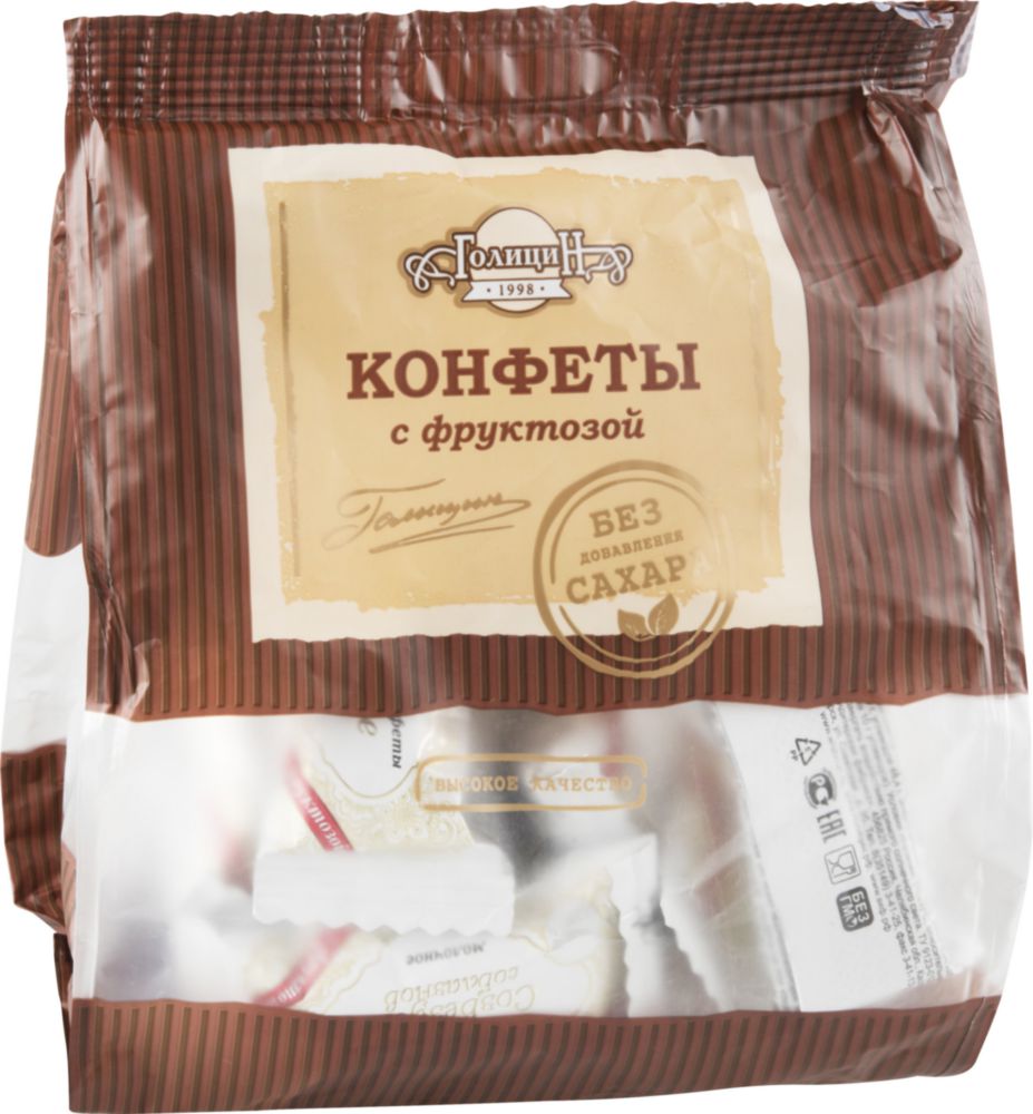

Конфеты созвездие соблазнов Голицин молочные с фруктозой 180 г