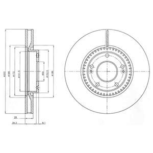 

Тормозной диск DELPHI BG4251
