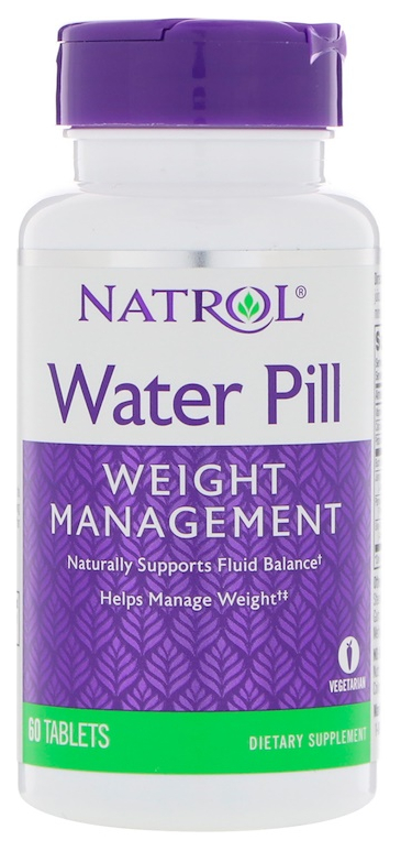 Купить Добавка для пищеварения Natrol Water Pill 60 табл. нейтральный