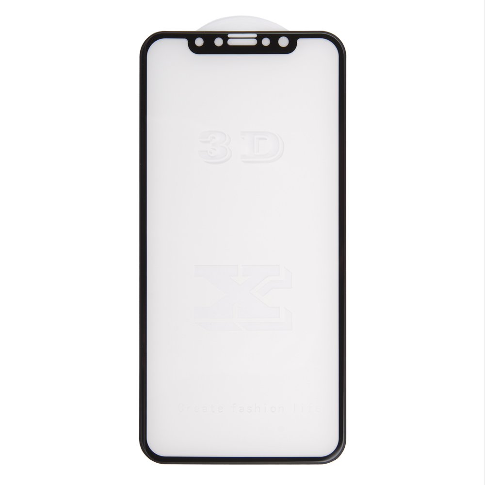 

Защитное стекло LP для iPhone X Tempered Glass 3D с рамкой 0,33 мм 9H