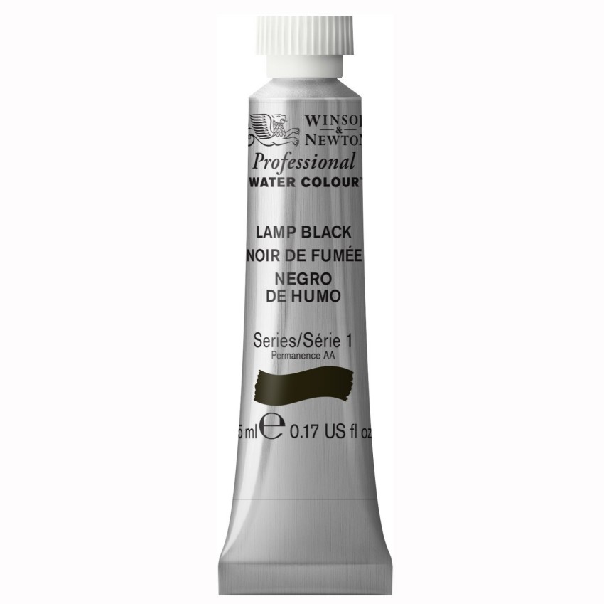 

Акварель Winsor&Newton Artists Watercolour ламповый черный 5 мл, Artists Watercolour
