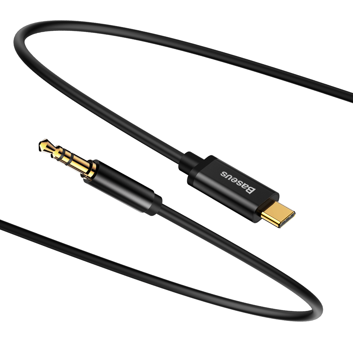 

Кабель Baseus Yiven Type-C male To 3.5 male Audio Cable M01 Black, Черный