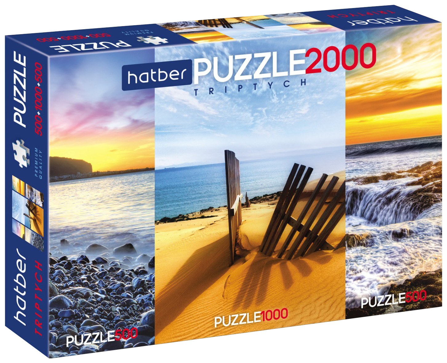 

Пазл Hatber 500, 500, 1000 деталей