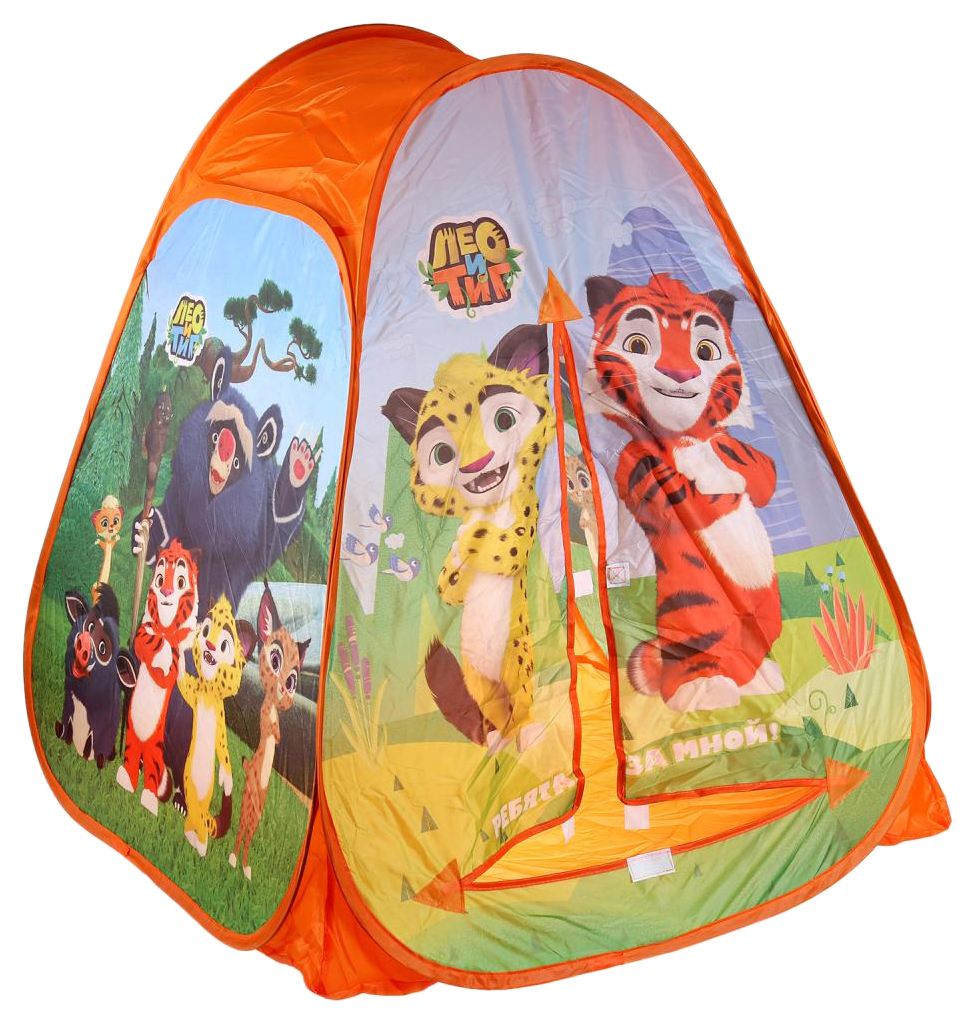 фото Игровая палатка "лео и тиг" 81х90х81см, в сумке gfa-leotig01-r играем вместе