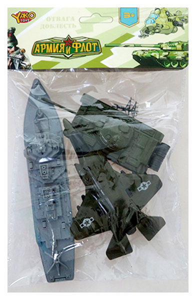 

Набор "Армия и Флот" с самолетои и танком Yako Toys, Хаки