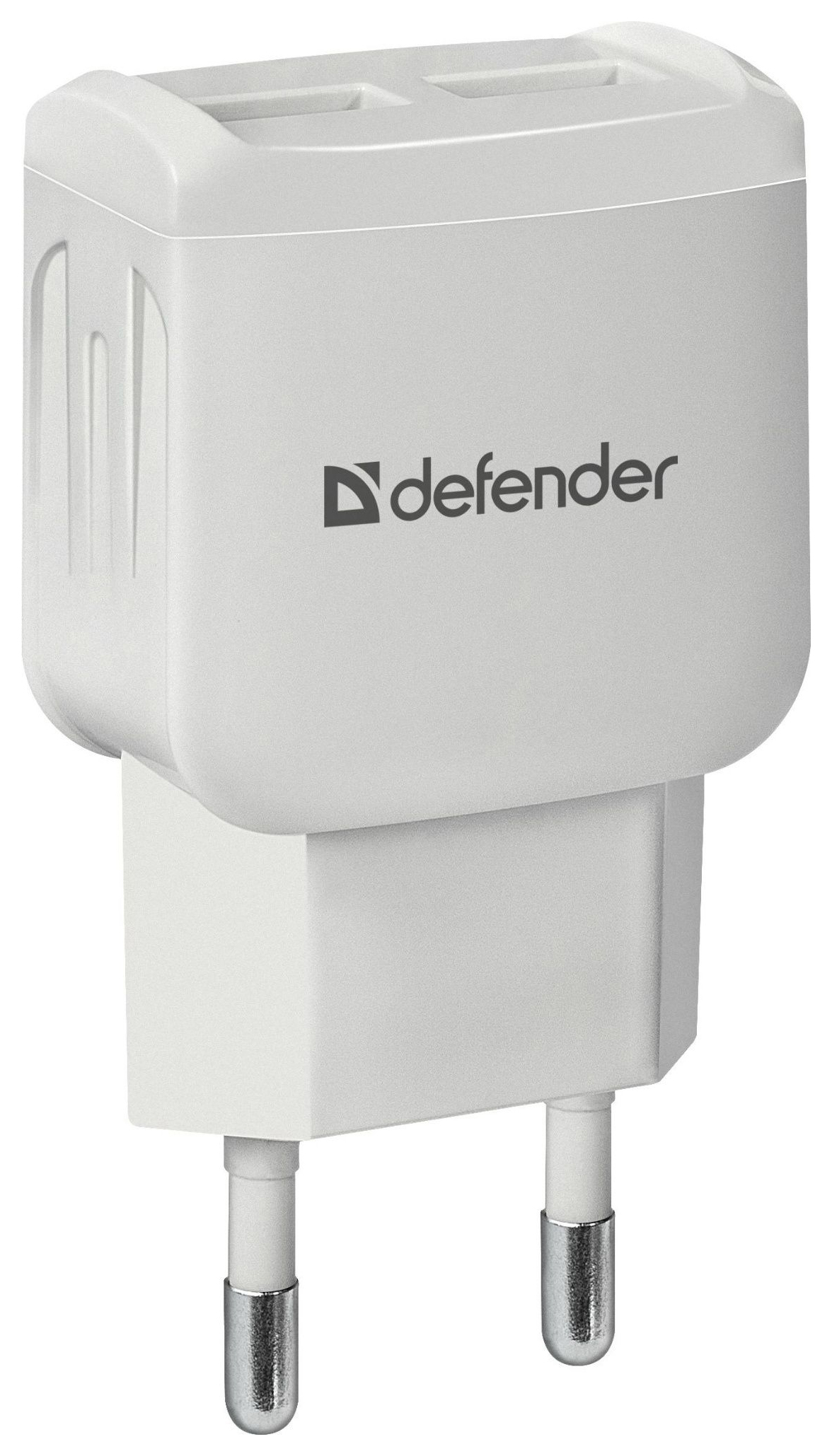 фото Сетевое зарядное устройство defender epa-13, 2xusb, 2,1 a, white