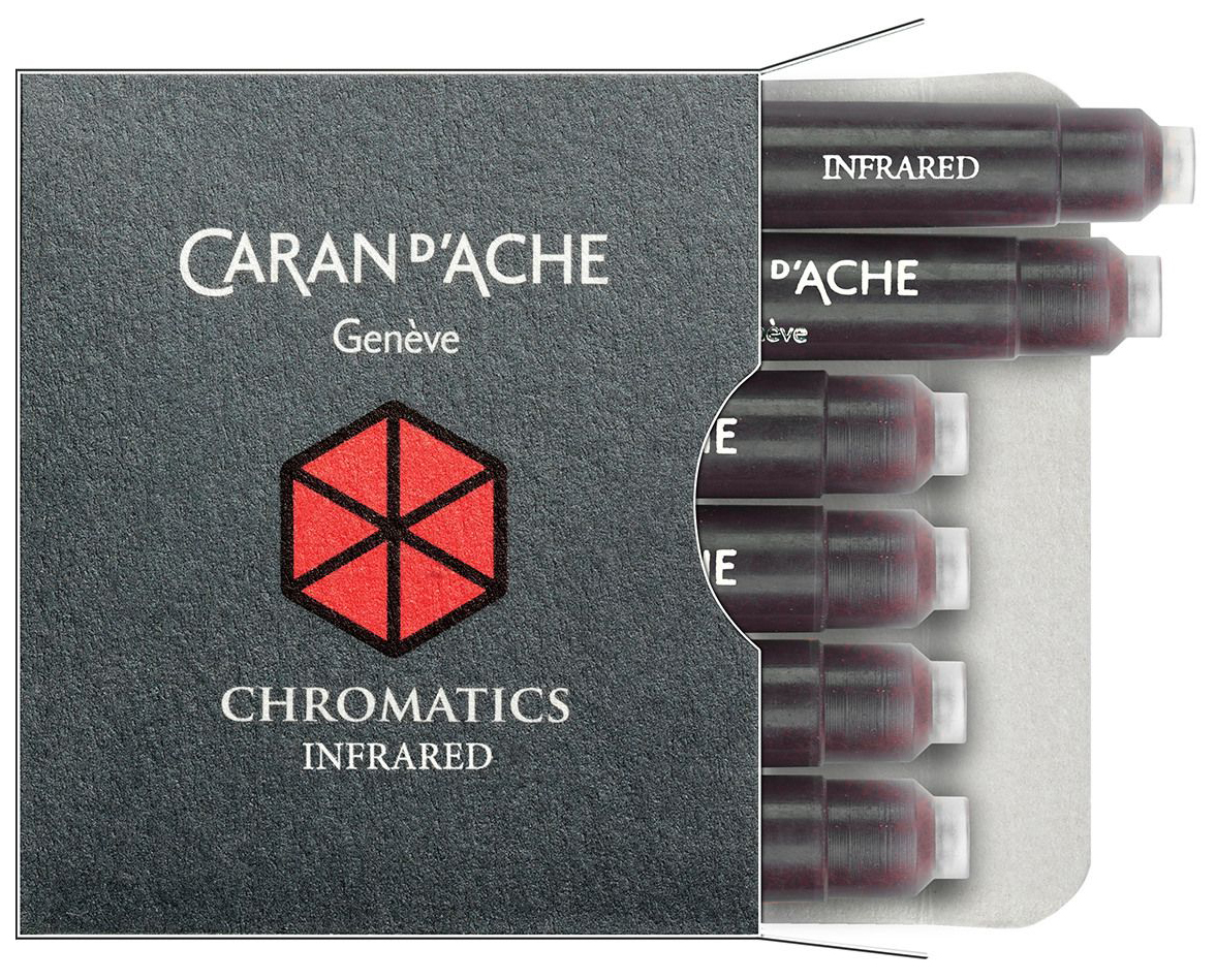 

Набор чернил Caran d’Ache 8021.070 пластиковый картридж красные 6шт