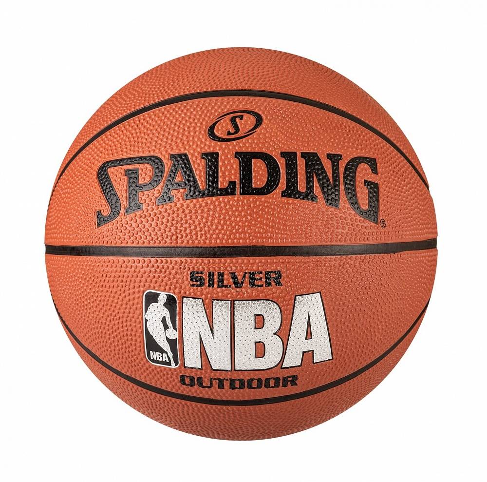 фото Баскетбольный мяч spalding nba silver series indoor/outdoor №5 brown