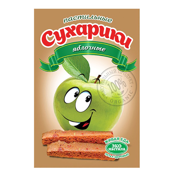 

Пастильные сухарики Эко пастила яблочные