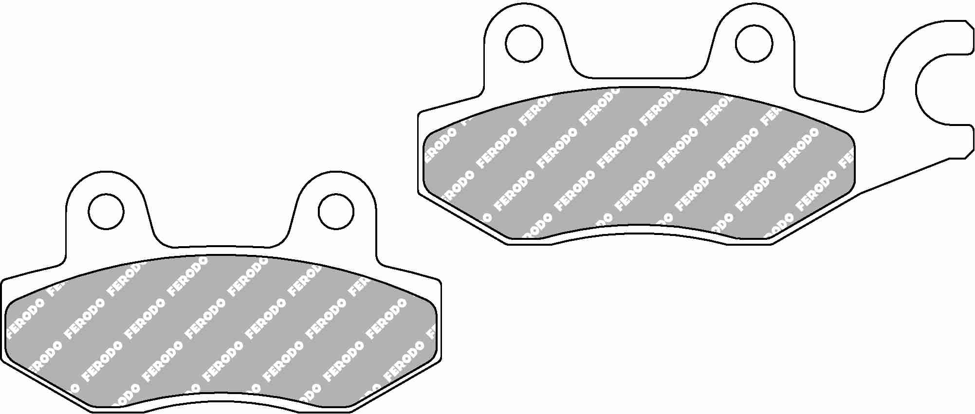 

Тормозные колодки передние/задние Ferodo FDB631EF для мотоциклов