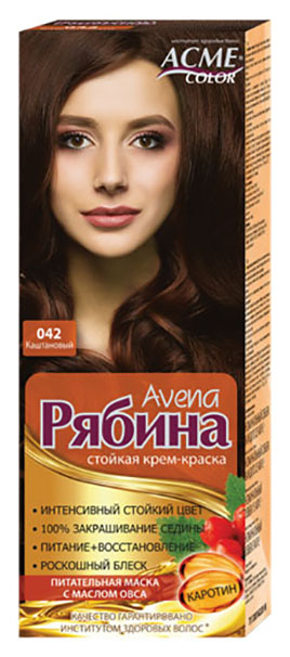 

Краска для волос Acme Color Рябина Avena 042 Каштановый 135 мл