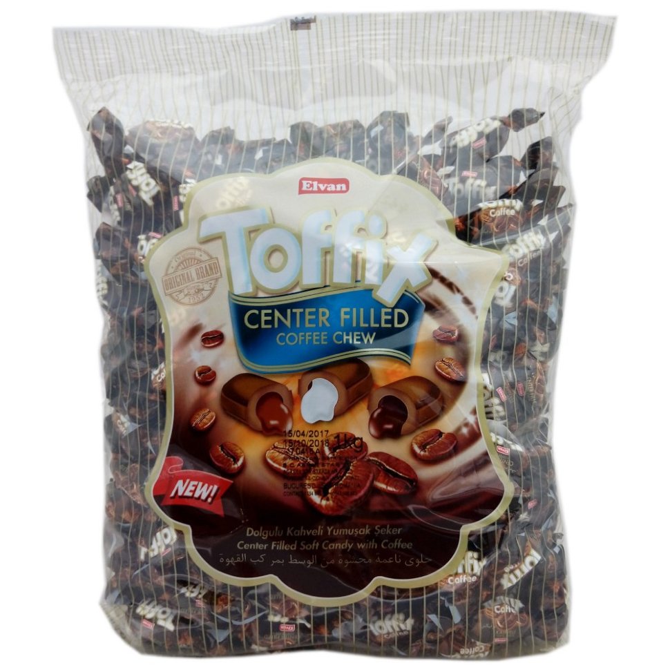 Жевательные конфеты Toffix Elvan со вкусом кофе 1 кг