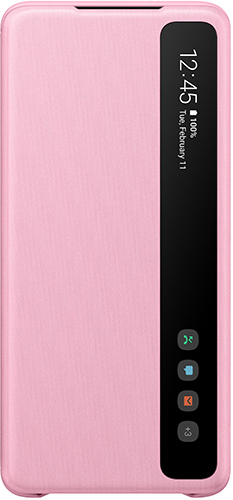 фото Чехол samsung smart clear view cover y2 для galaxy s20+ pink