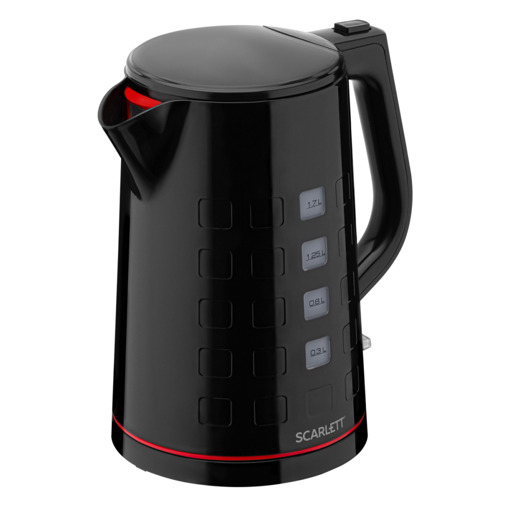 Чайник электрический Scarlett SC - EK18P70 1.7 л черный сигнал звуковой одинарный электрический 12464s