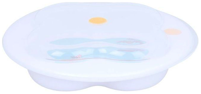 фото Герметичная тарелка с крышкой bebe confort woodcamp в форме клевера белый