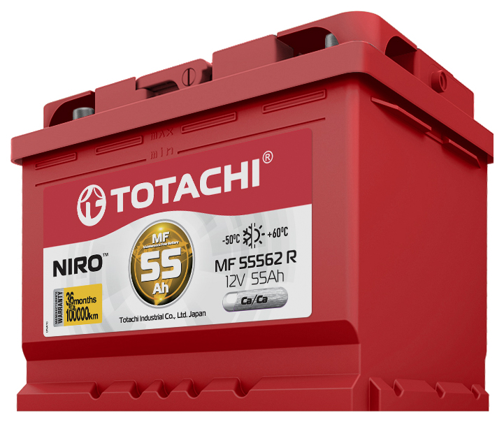 фото Аккумулятор автомобильный totachi niro mf 55562, 55а/ч r 4589904925535