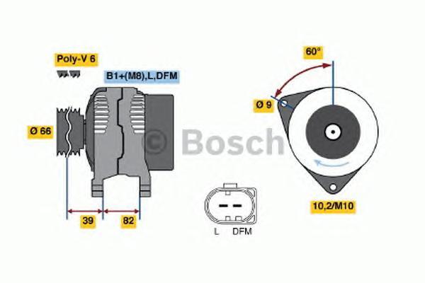 

Генератор BOSCH 0986044330