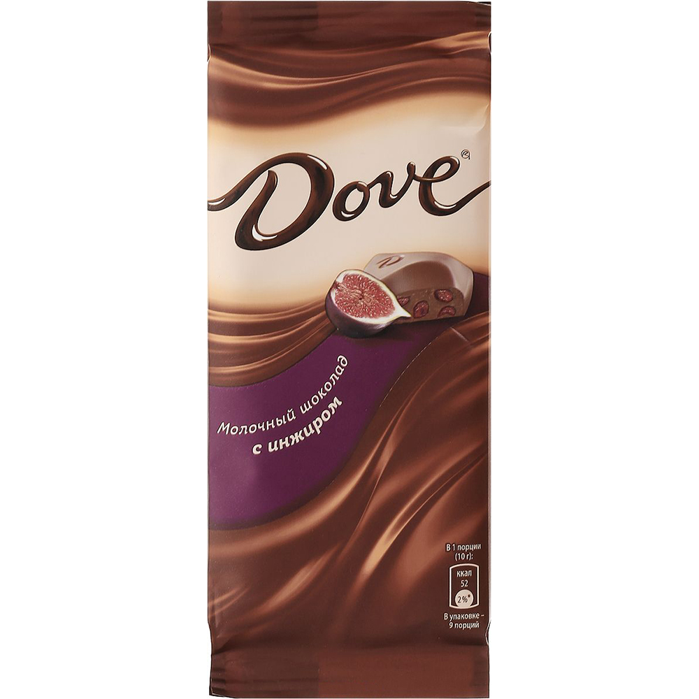 

Шоколад молочный Dove с инжиром 90 г