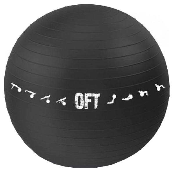 фото Мяч гимнастический original fit.tools ft-gbpro, черный, 75 см