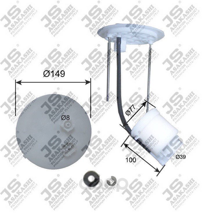 фото Фильтр топливный js asakashi fs21008