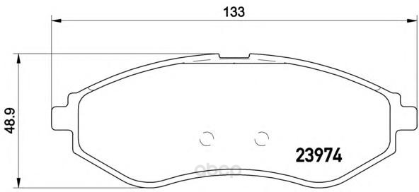 

Колодки тормозные Brembo P24048