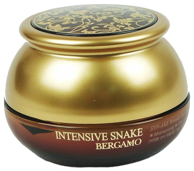 Антивозрастной крем со змеиным пептидом Bergamo Intensive Snake Syn Ake Wrinkle Care Cream лоток для кошек mp bergamo juliet eco с бортиком 48х38х14 см