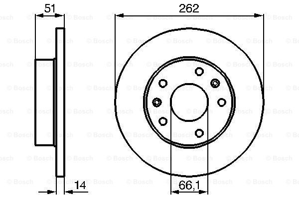 фото Тормозной диск bosch 0986478991