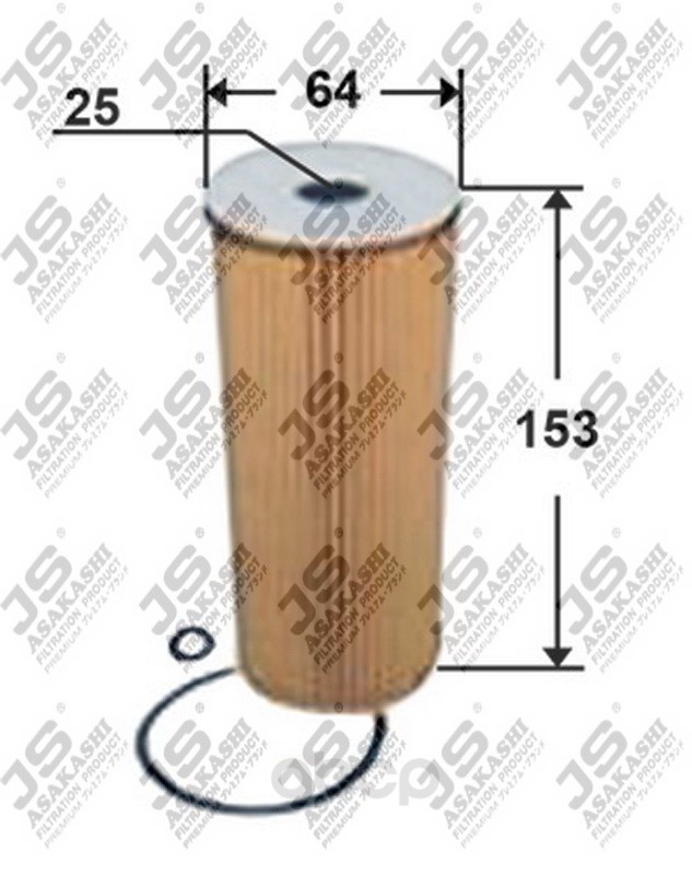 фото Фильтр масляный двигателя js asakashi oe0031