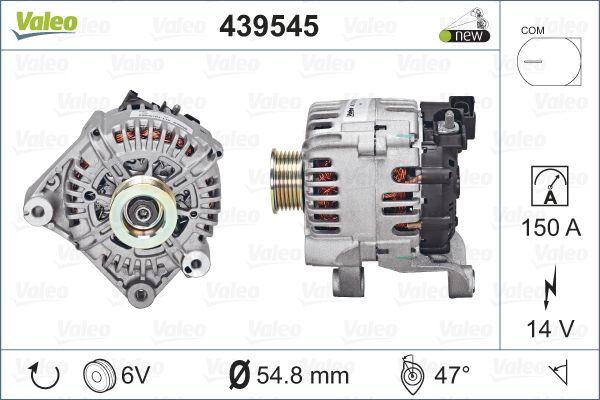 

Генератор Valeo 439545