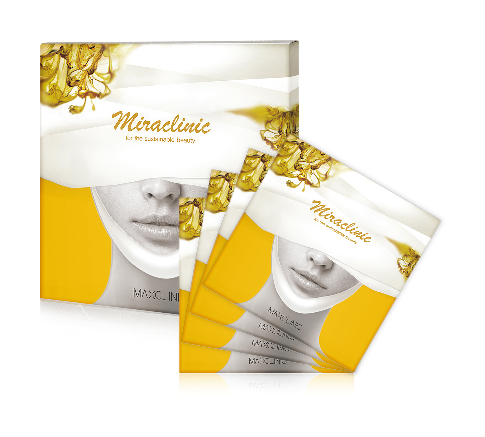 фото Набор масок для лица maxclinic miraclinic ampoule gypsum mask pack 4 шт