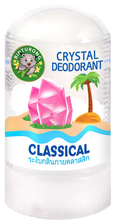 Дезодорант BINTURONG Кристаллический Классический 60 г wattana herb дезодорант кристаллический кристалл 70