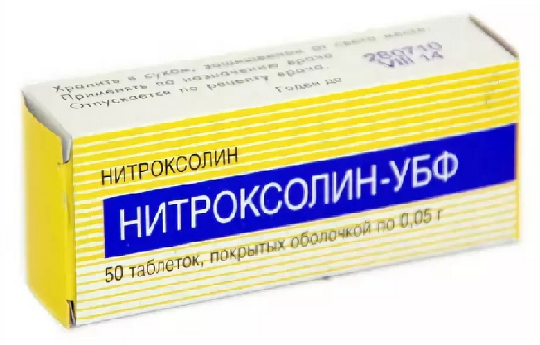 

Нитроксолин таблетки, покрытые оболочкой 0,05 г 50 шт. Уралбиофарм, Нитроксолин